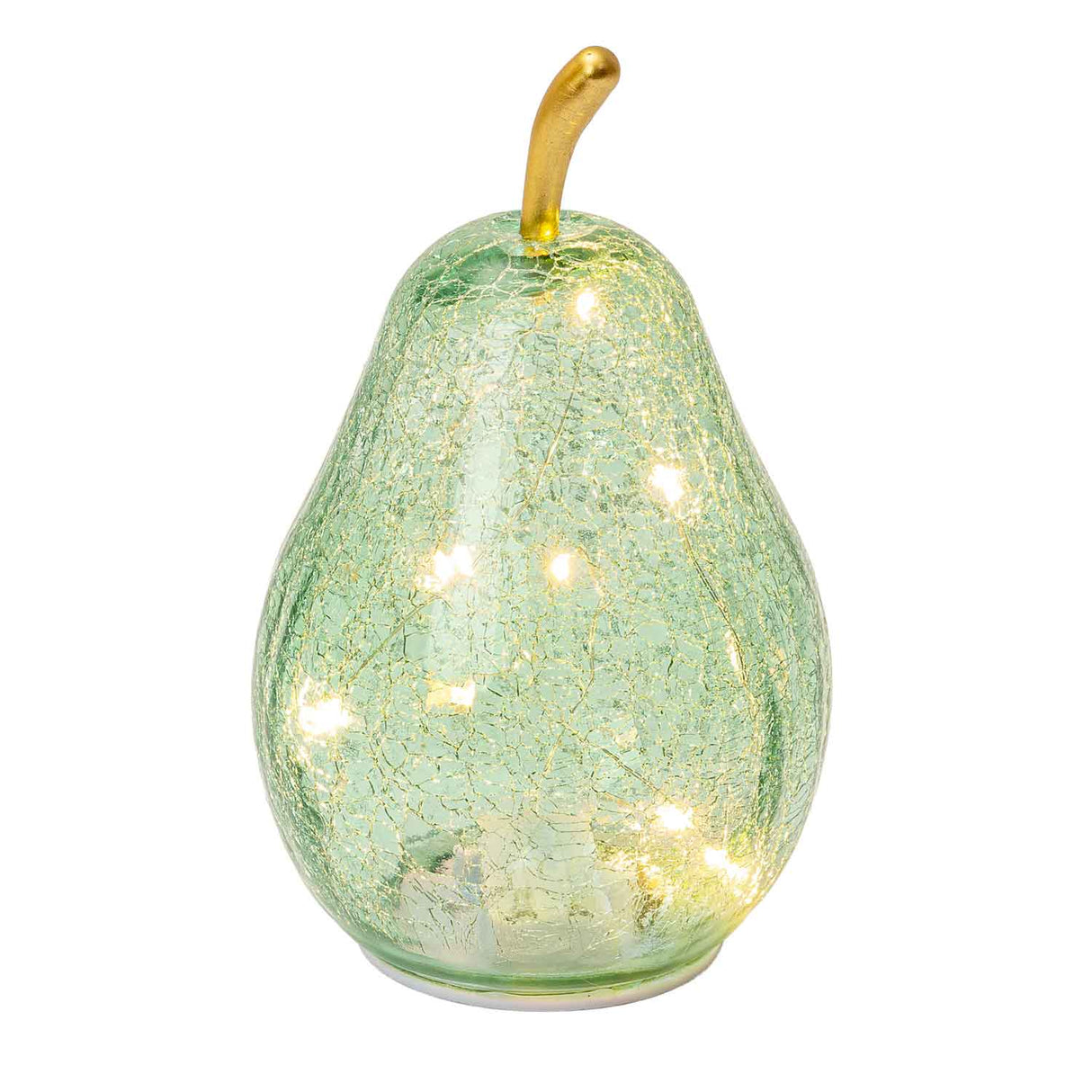 PALAIS ROYAL Pera Decorativa Verde Menta con LED 17cm Vetro
