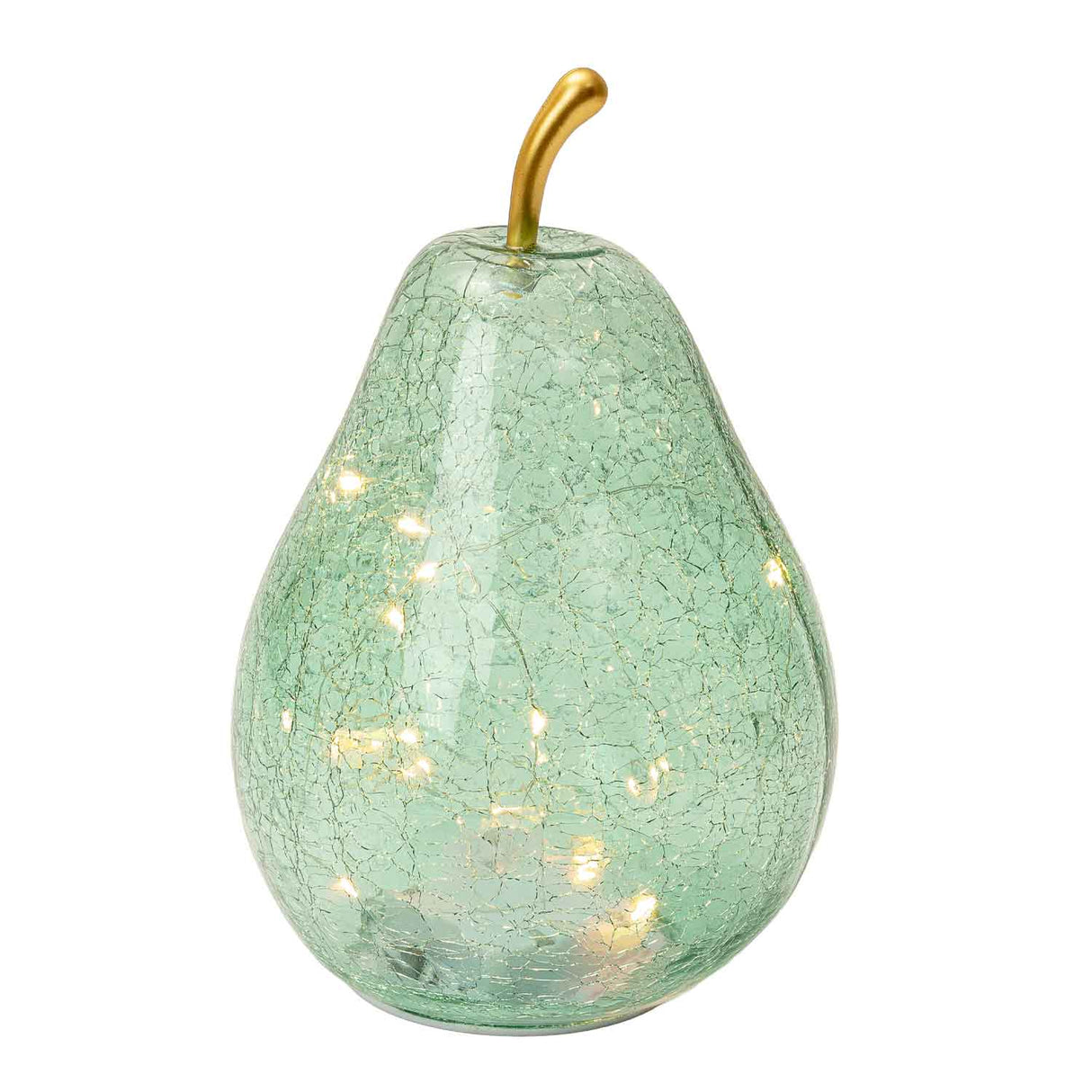 PALAIS ROYAL Pera Decorativa Verde Menta con LED 23cm Vetro