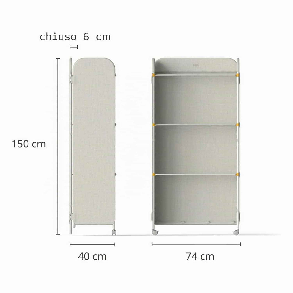 JOSEPH JOSEPH Stendino Pieghevole AirFrame 16m con Barre per Capi Lunghi