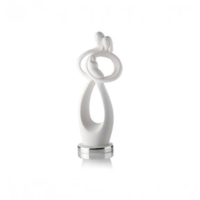Scultura Innamorati Bongelli Preziosi in marmorino altezza 39 cm