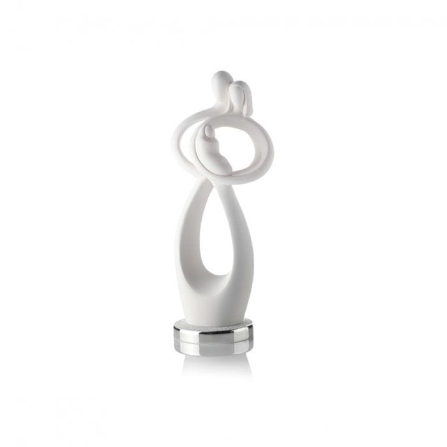 Scultura Innamorati Bongelli Preziosi in marmorino altezza 39 cm