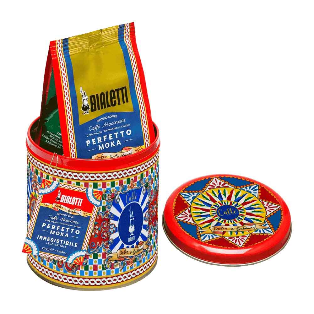 BIALETTI Dolce & Gabbana Caffè Macinato Perfetto 200gr in Barattolo