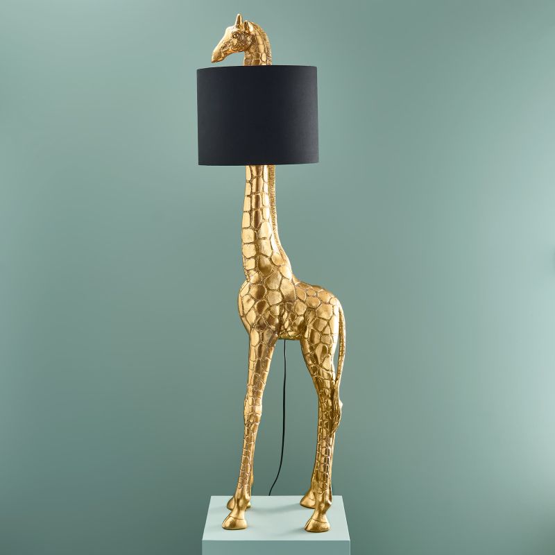 WERNS Giraffe Floor Lamp Black Gold GiGi 50x40x171cm