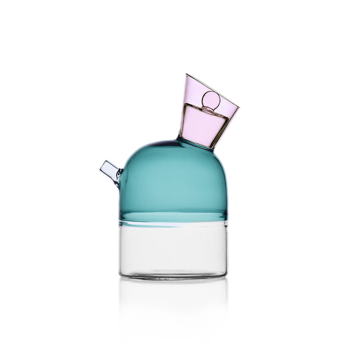 ICHENDORF Oliera Travasi Blu Petrolio Rosa 320ml Vetro Borosilicato