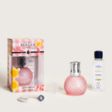 LAMPE BERGER Lampada Catalitica Cofanetto Disco Estivale Rose + 250ml Soleil Fruité