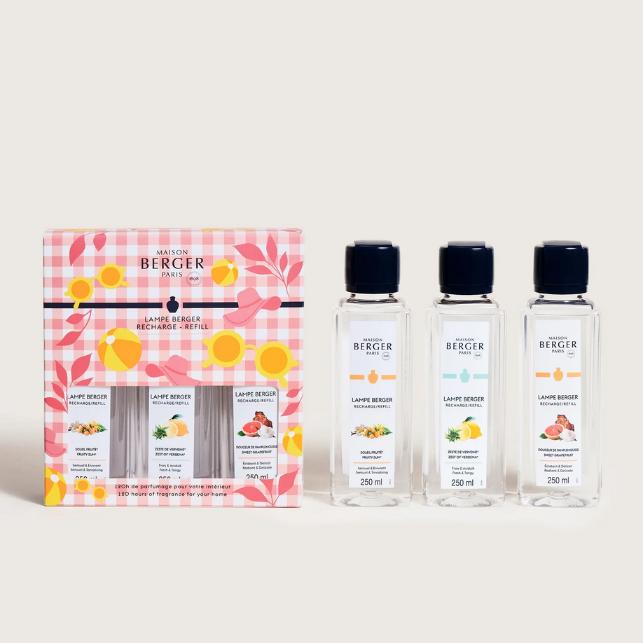 LAMPE BERGER Estival Ricarica per Lampada Catalitica 250ml Set 3 Pezzi