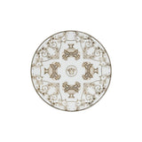 VERSACE Piatto La Coupe des Dieux Bianco e Oro 17cm in Porcellana