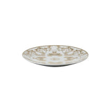 VERSACE Piatto La Coupe des Dieux Bianco e Oro 17cm in Porcellana