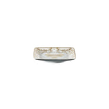VERSACE Coppetta Quadrata La Coupe des Dieux  Bianco e Oro 12x12cm in Porcellana
