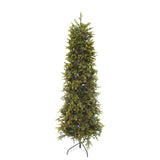 Magnifique Maison Albero di Natale Luxury Semi Slim 240x90cm Realistico 1108 Rami con 2000 LED