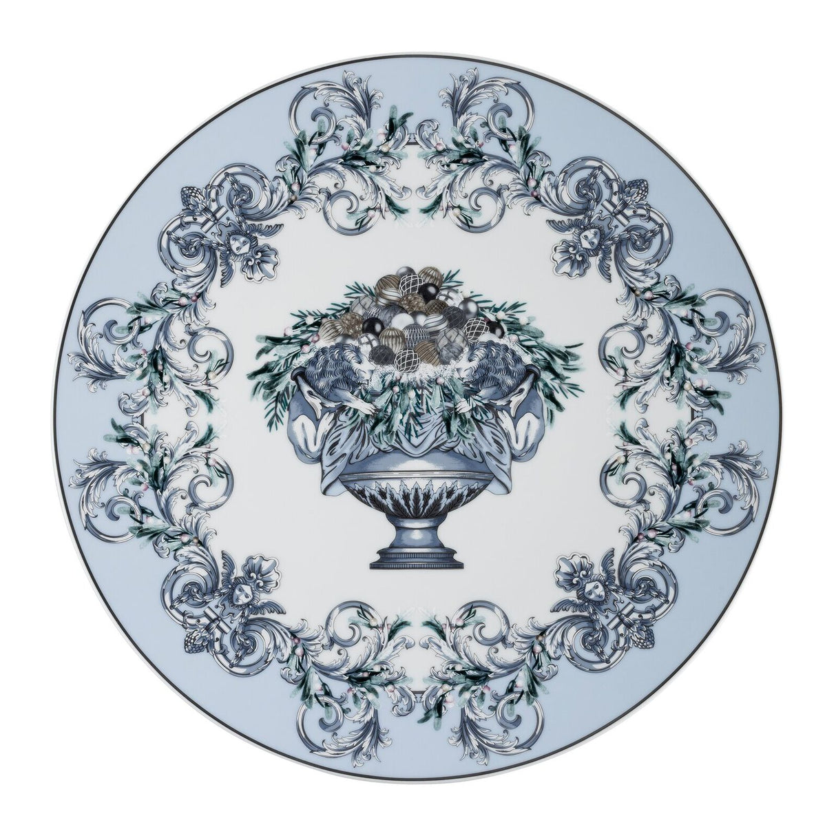 VERSACE Piatto di Natale Le Coupe Des Dieux Holiday Edizione Limitata 33cm in Porcellana