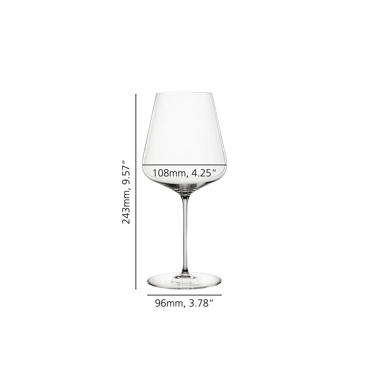 SPIEGELAU Definition Calice da Vino Bordeaux in Cristallo Set 2 Pezzi 750ml