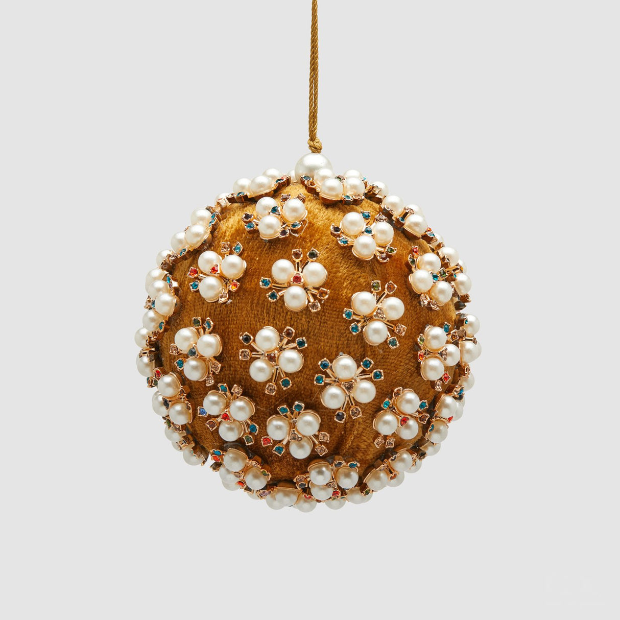 EDG Enzo De Gasperi Pallina di Natale Elizabeth Oro in Plastica 10cm