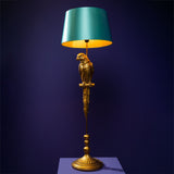WERNS Floor Lamp Tammi Parrot Gold Turquoise 121cm