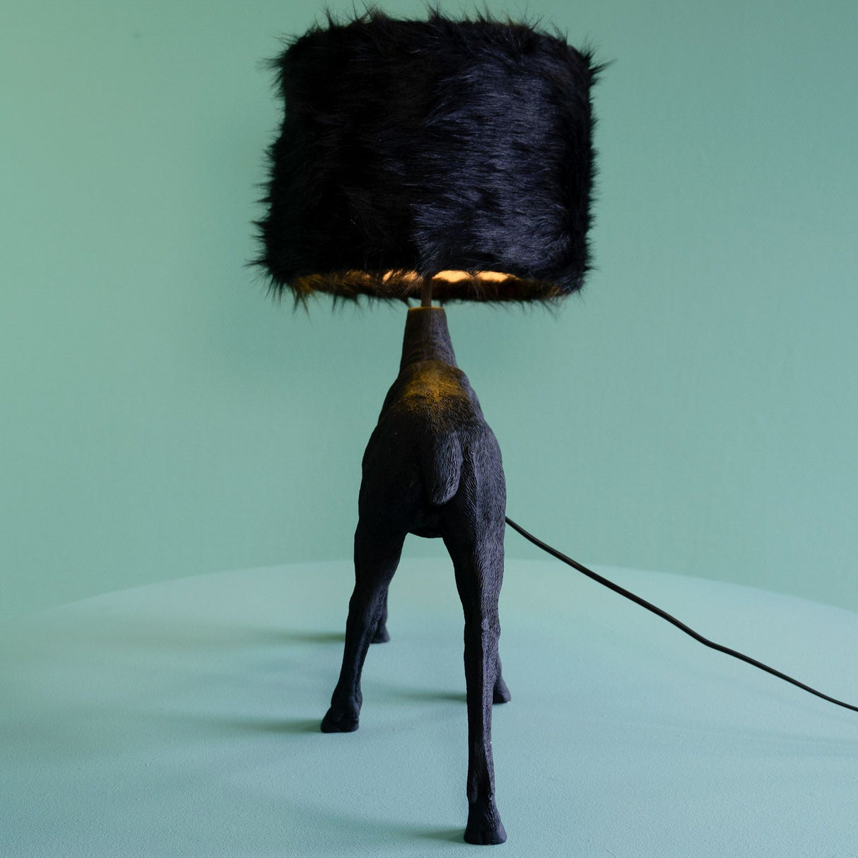 WERNS Hirsch Table Lamp Deer Black 61x26x55cm
