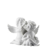 Coppia Angeli Rosenthal in porcellana bianca opaca 9,5 cm
