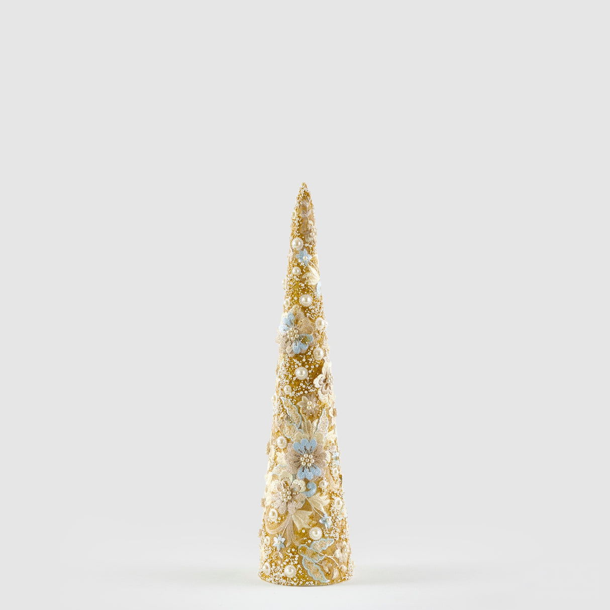 EDG Enzo De Gasperi Alberello di Natale Traforato Blu e Oro in Plastica 51cm