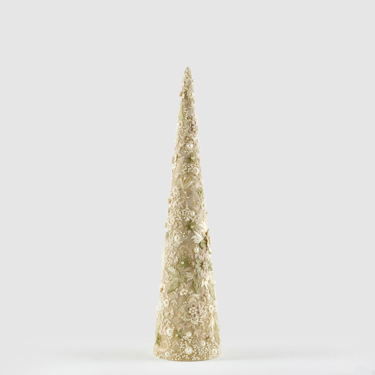 EDG Enzo De Gasperi Alberello di Natale Traforato Verde e Oro in Plastica 61cm