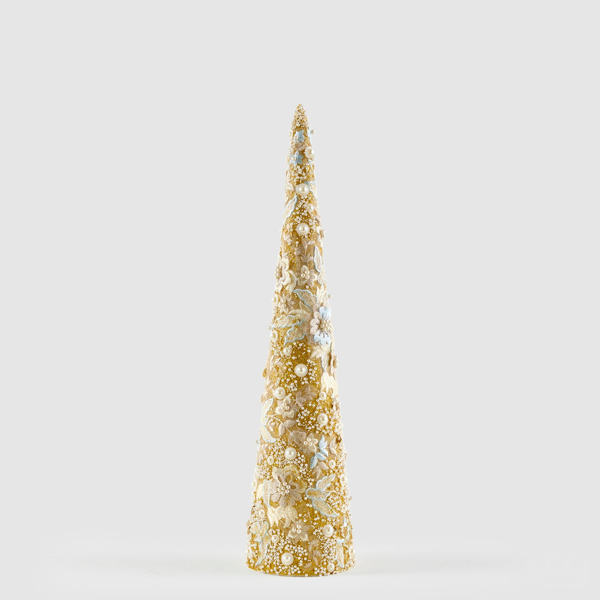 EDG Enzo De Gasperi Alberello di Natale Traforato Blu e Oro in Plastica 61cm