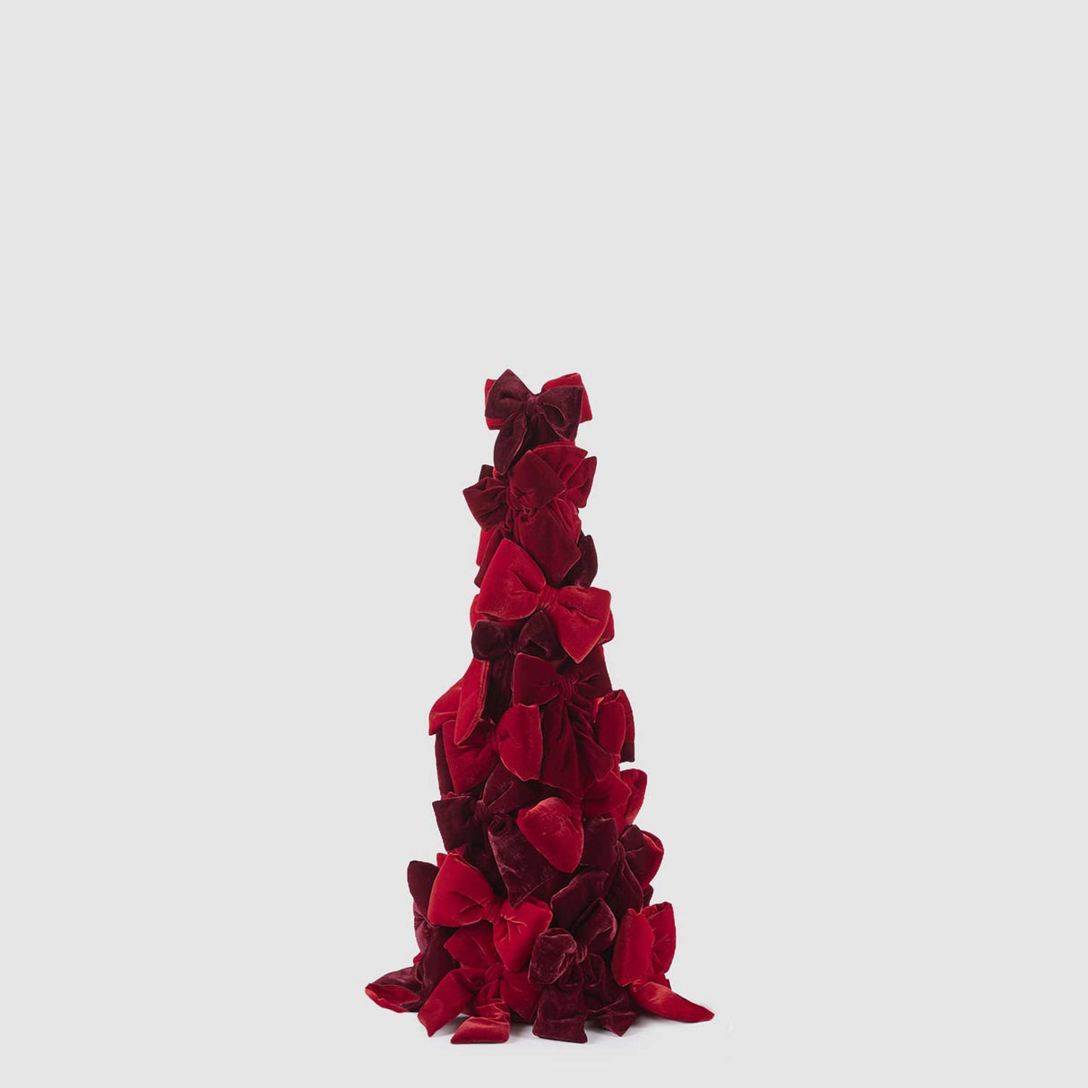 EDG Enzo De Gasperi Alberello Natalizio di Fiocchi Rosso in Poliestere 100x35cm