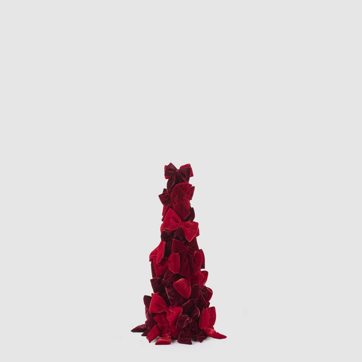 EDG Enzo De Gasperi Alberello Natalizio di Fiocchi Rosso in Poliestere 80x30cm