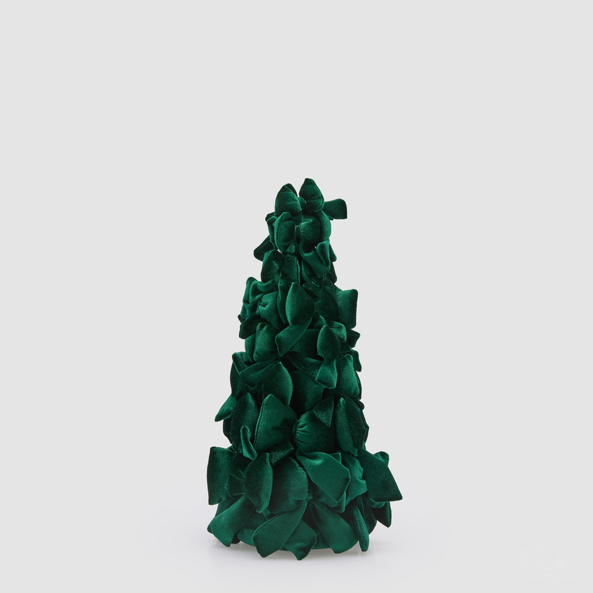 EDG Enzo De Gasperi Alberello Natalizio di Fiocchi Verde in Velluto 33x19cm