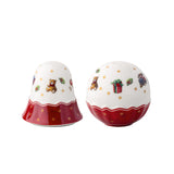 VILLEROY & BOCH Set Saliera e Pepiera Natalizie Toy's Delight in Porcellana Premium 6cm