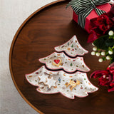 VILLEROY & BOCH Set Ciotoline Portasalse Albero di Natale Toy's Delight in Porcellana Premium 26x28cm