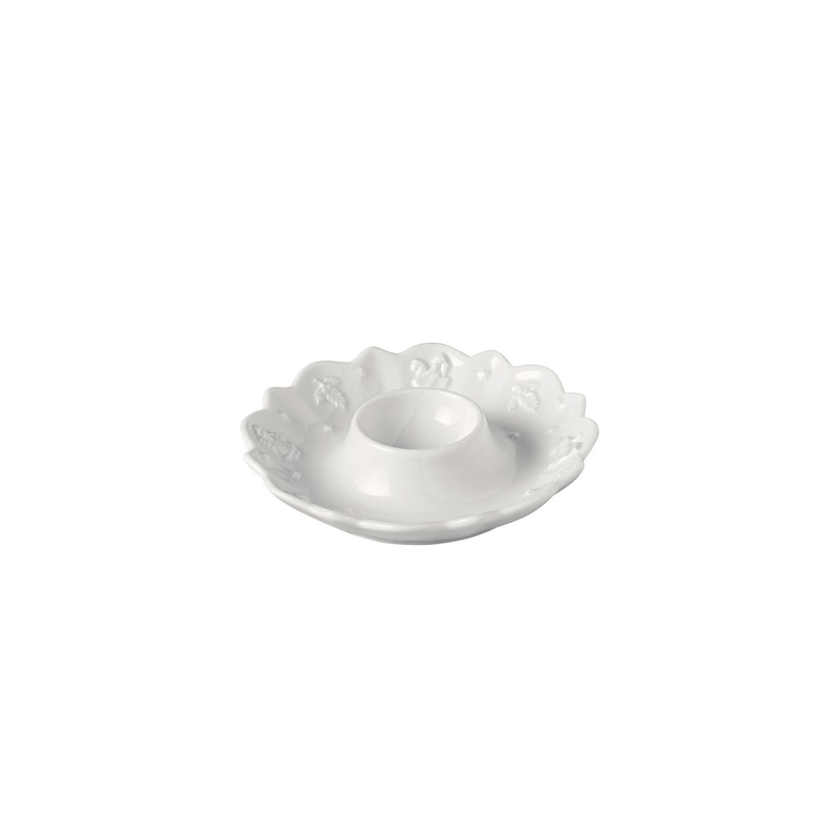 VILLEROY & BOCH Portauovo Natalizio Toy's Delight Royal Classic Bianco in Porcellana Premium 11cm
