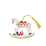 VILLEROY & BOCH Addobbo Natalizio Cavallo a Dondolo Christmas Classics 2026 Oro in Porcellana Premium 9cm