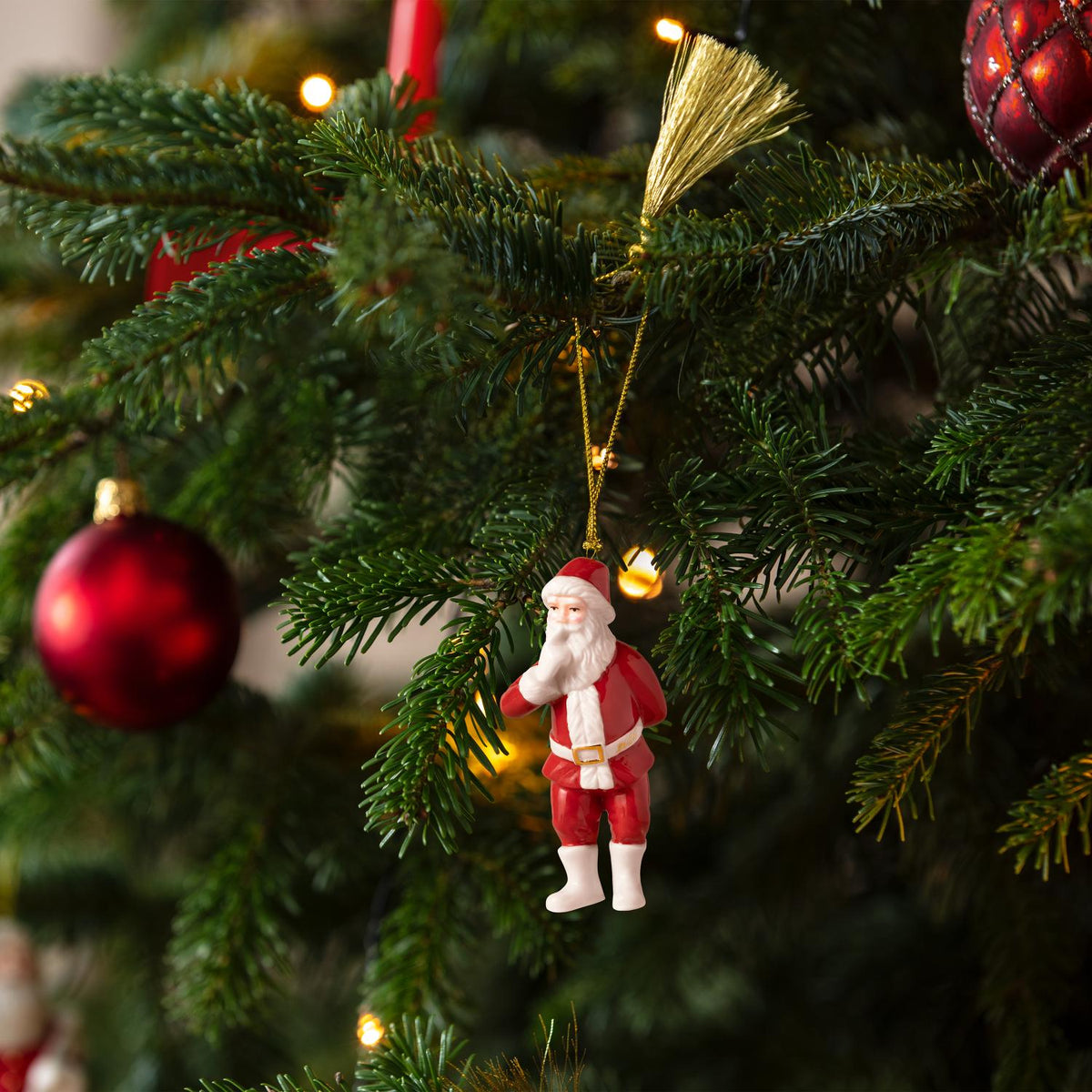 VILLEROY & BOCH Addobbo Babbo Natale Christmas Classics 2026 Oro in Porcellana Premium 11cm