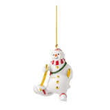 VILLEROY & BOCH Addobbo Natalizio Pupazzo di Neve Christmas Classics 2026 Oro in Porcellana Premium 10cm