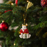 VILLEROY & BOCH Addobbo Natalizio Orsacchiotto Christmas Classics 2026 Oro in Porcellana Premium 8cm
