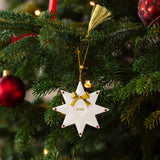 VILLEROY & BOCH Addobbo Natalizio Stella Christmas Classics 2026 Oro in Porcellana Premium 11cm