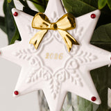 VILLEROY & BOCH Addobbo Natalizio Stella Christmas Classics 2026 Oro in Porcellana Premium 11cm