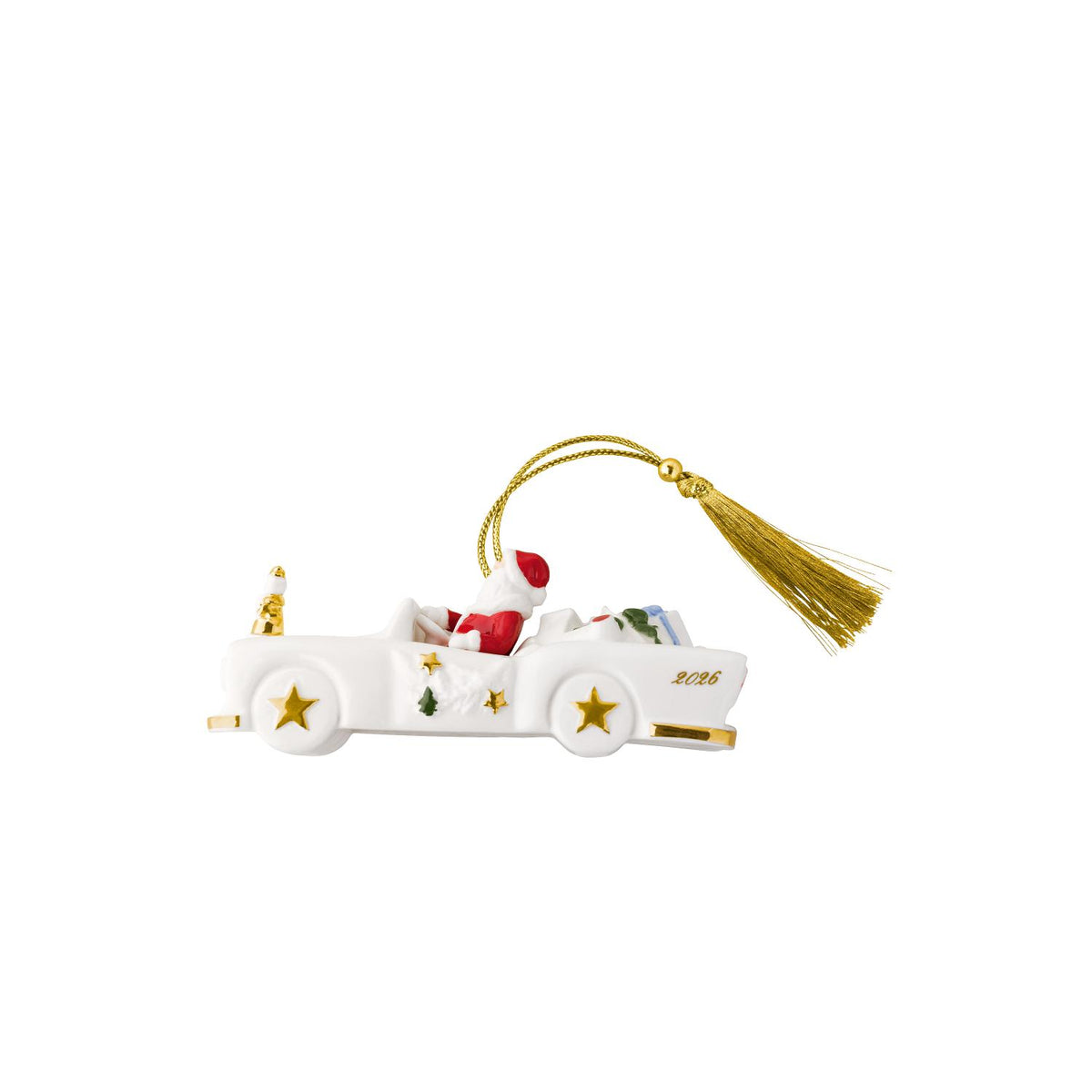 VILLEROY & BOCH Addobbo Natalizio Cadillac Christmas Classics 2026 Oro in Porcellana Premium 5cm