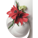 LLADRO' - Figura statua porcellana Busto donna Lily con fiori