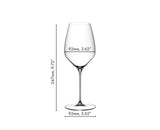 RIEDEL Veloce Calice Bicchiere Vino Bianco Riesling Set 2 Pezzi 570ml Cristallo