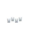 Set 4 bicchieri shot Nachtmann in cristallo intagliato 55 ml