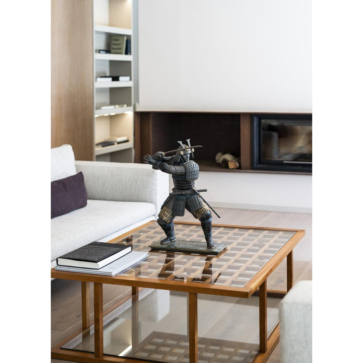LLADRO' Scultura Guerriero Samurai 60x44cm Porcellana