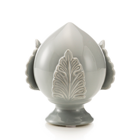 Pumo Pugliese Palais Royal in ceramica grigio perla 12 cm