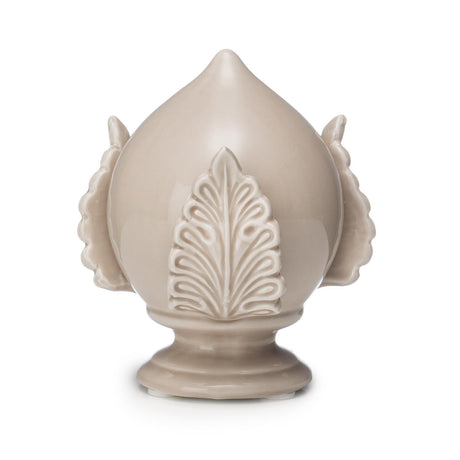 Pumo Pugliese Palais Royal in ceramica colore taupe 12 cm
