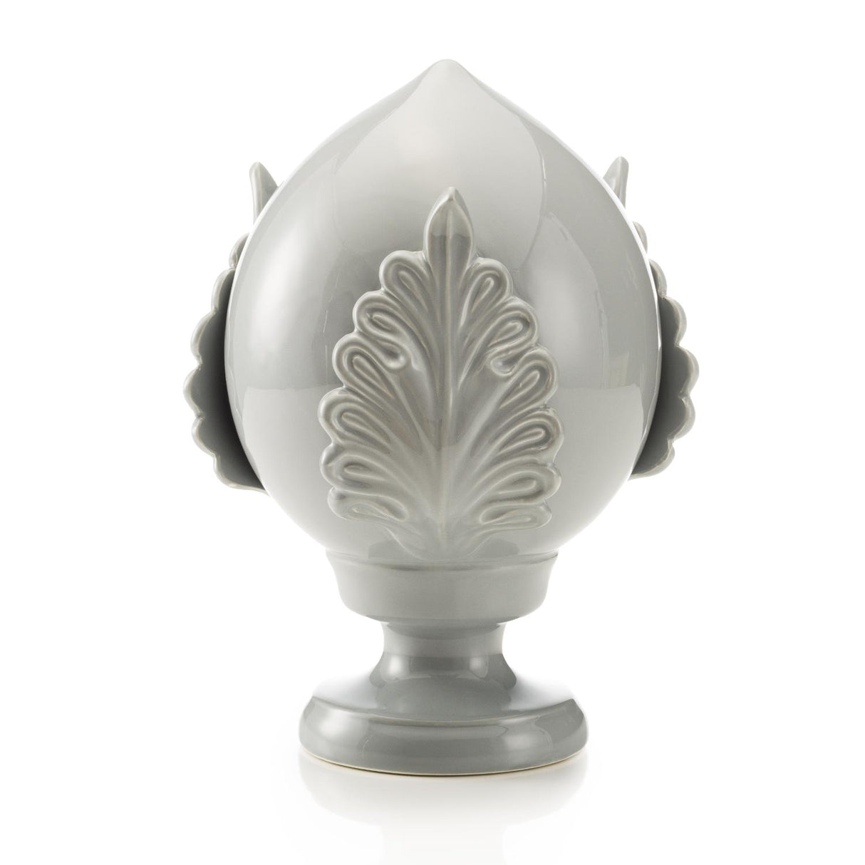 Pumo Pugliese Palais Royal in ceramica grigio perla 17 cm