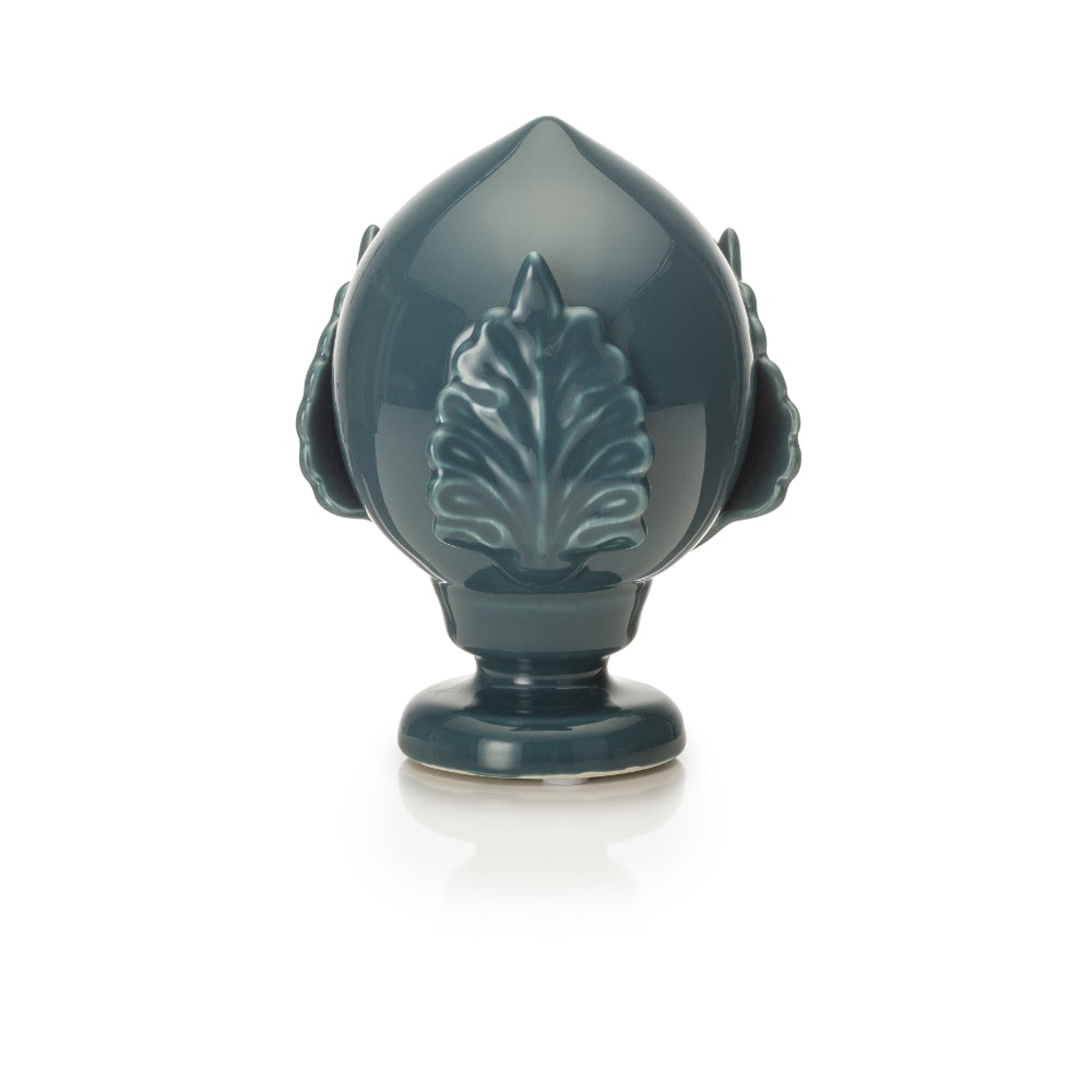 Pumo Pugliese Palais Royal in ceramica blu ottanio 17 cm