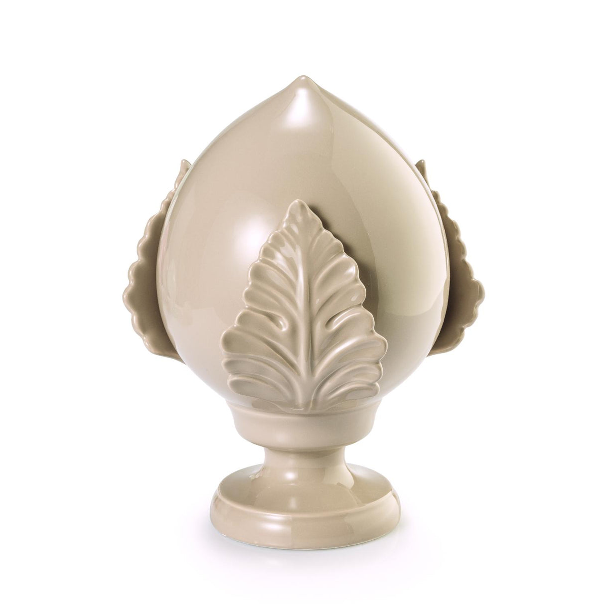Pumo Pugliese Palais Royal in ceramica colore taupe 17 cm