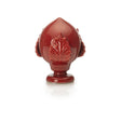 Pumo Pugliese Palais Royal in ceramica rossa 17 cm portafortuna
