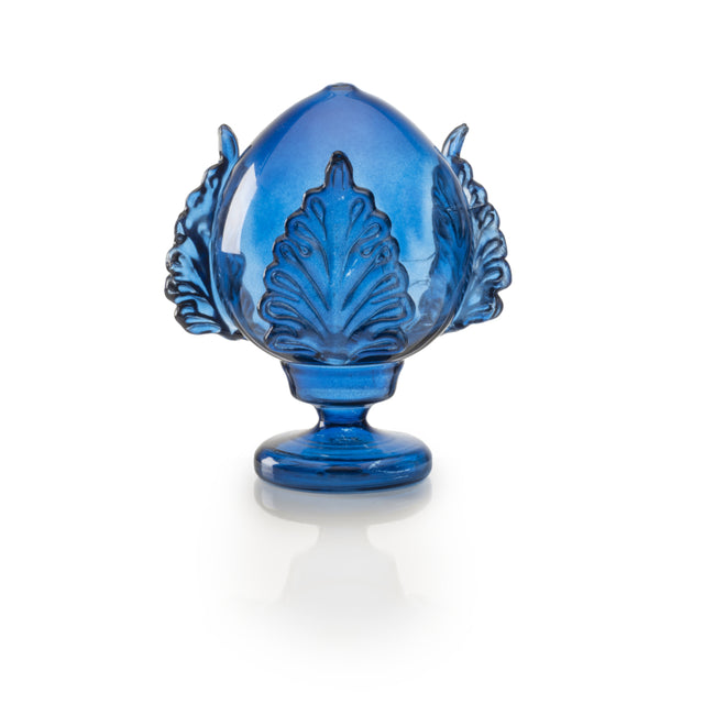 Pumo Pugliese Palais Royal in vetro blu 20 cm