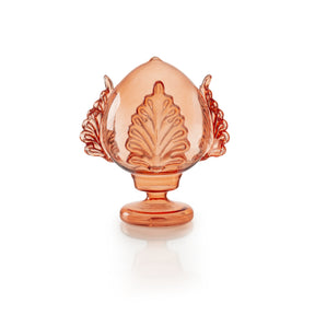 Pumo Pugliese Palais Royal in vetro color pesca 20 cm