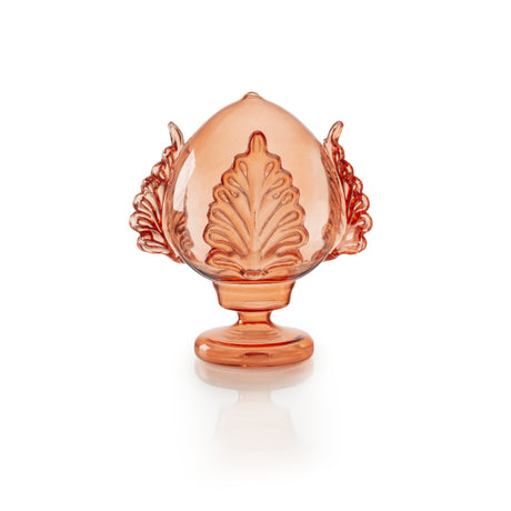 Pumo Pugliese Palais Royal in vetro color pesca 20 cm