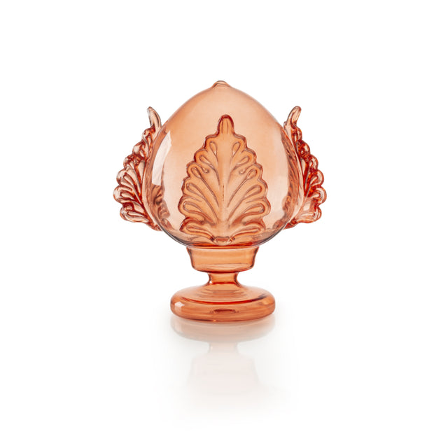 Pumo Pugliese Palais Royal in vetro color pesca 20 cm